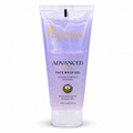 A 150 ml squeeze tube of Cosmeticka Advanced Glow Face Wash Gel, featuring a light purple and lavender gradient with gold glitter and gold lettering, set against a plain white background.