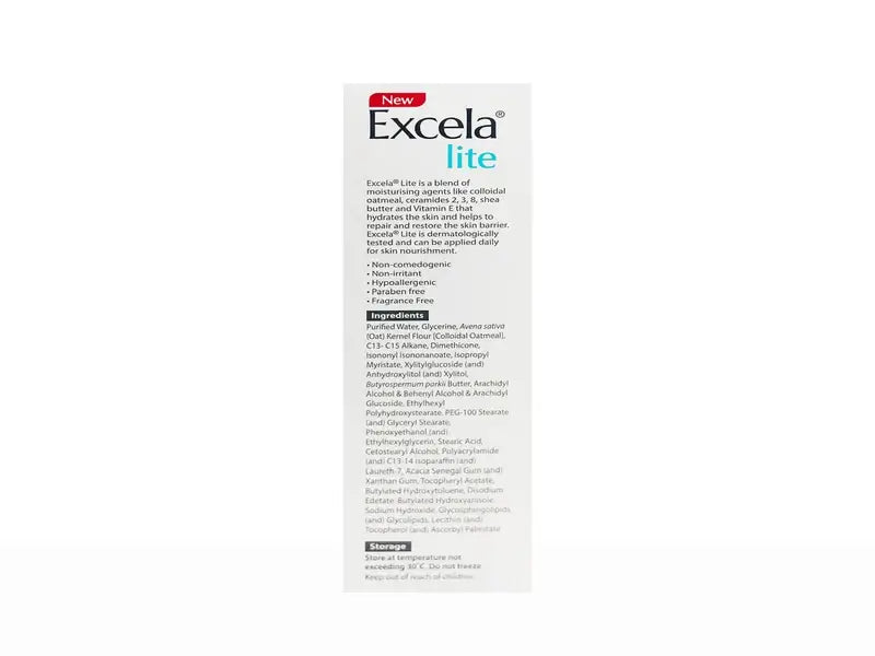Excela Lite product packaging on a white background
