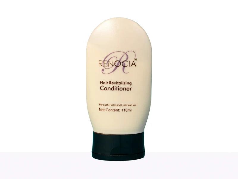 Renocia Hair Revitalizing Conditioner bottle close-up label