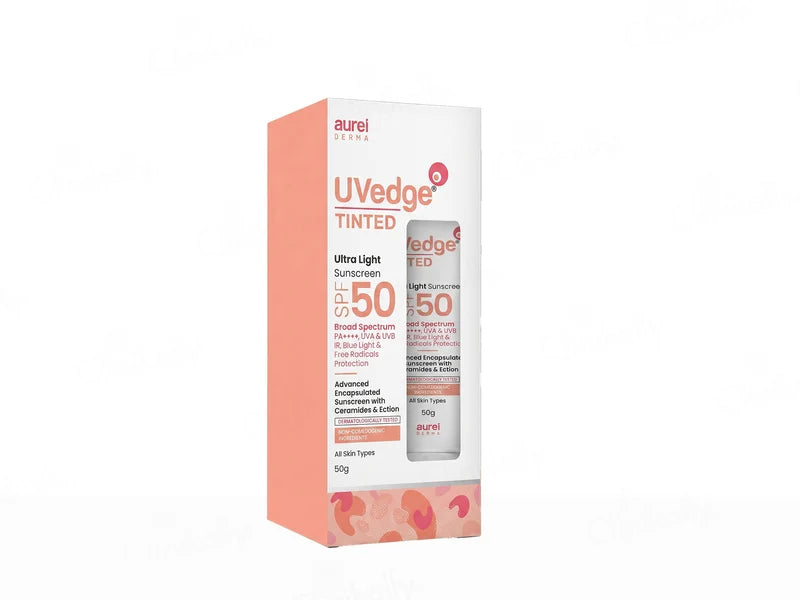 UVedge Tinted Sunscreen SPF 50 PA+++ compact bottle side view