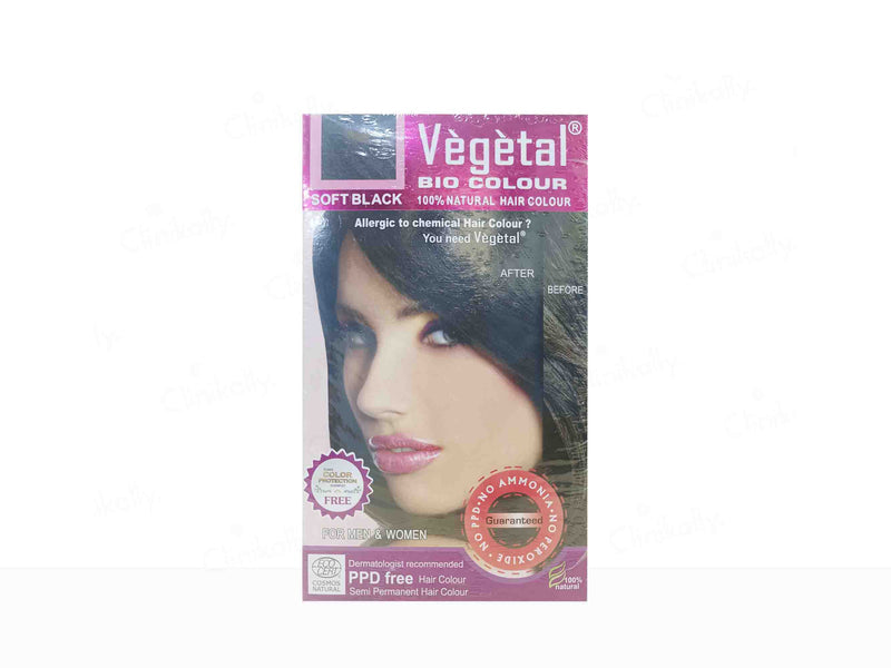 Vegetal Bio Colour Soft Black Hair Colour product packaging